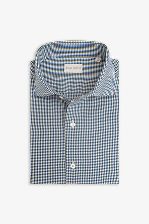 Camicia pied de poule verde