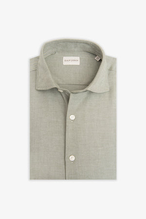 Camicia effetto flanella verde