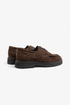 Scarpa da barca in suede cognac