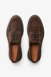 Scarpa da barca in suede cognac