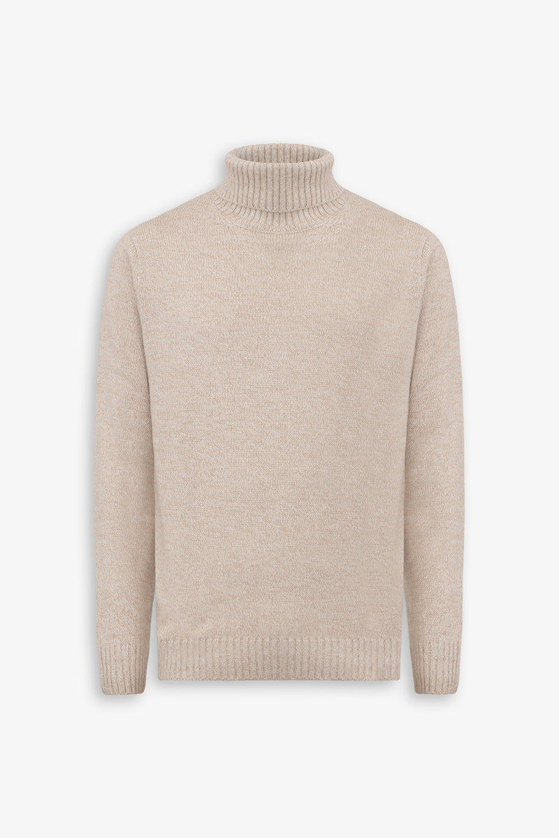 Maglia dolcevita mouline' corda