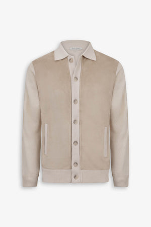 Blazer en maille corde bi-matière