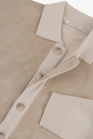 Blazer en maille corde bi-matière