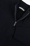 Maglia half zip blu