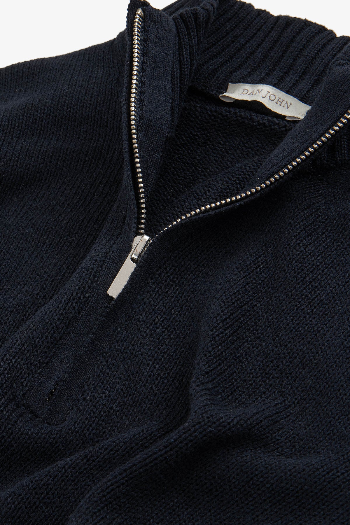 Maglia half zip blu