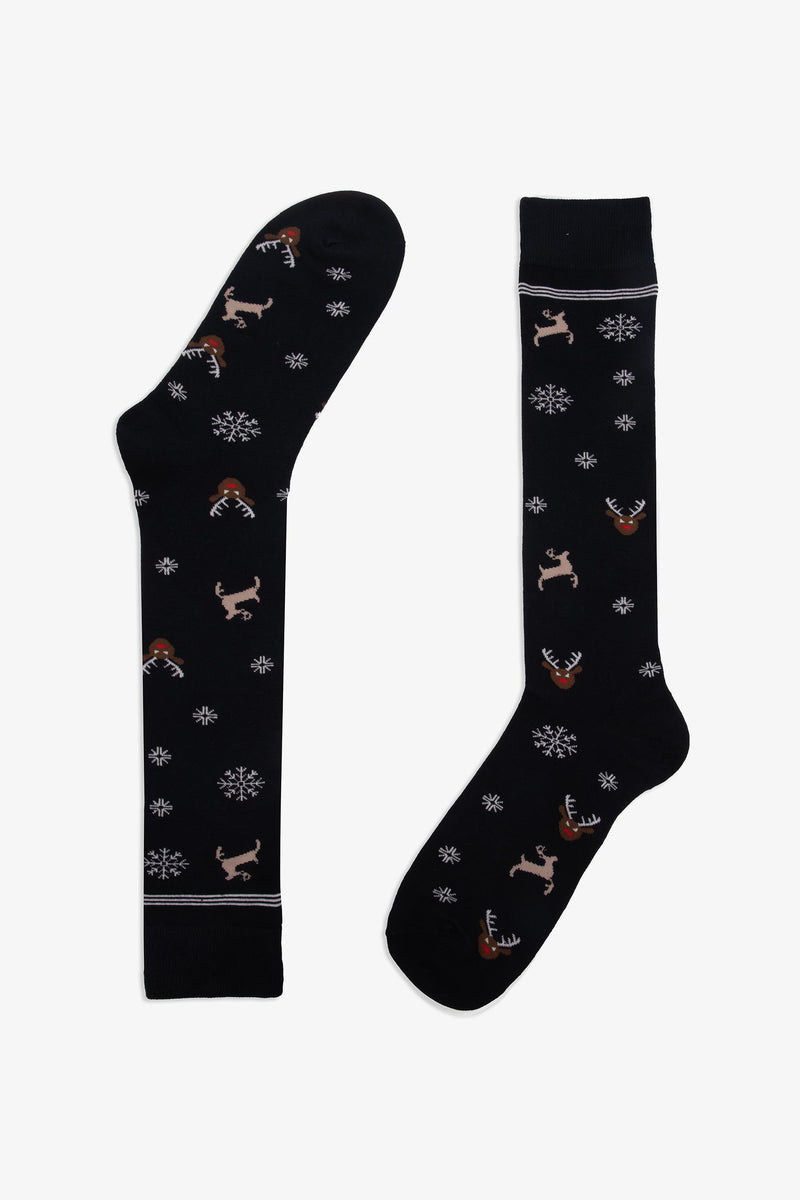 2-pack calza lunga fantasia blu