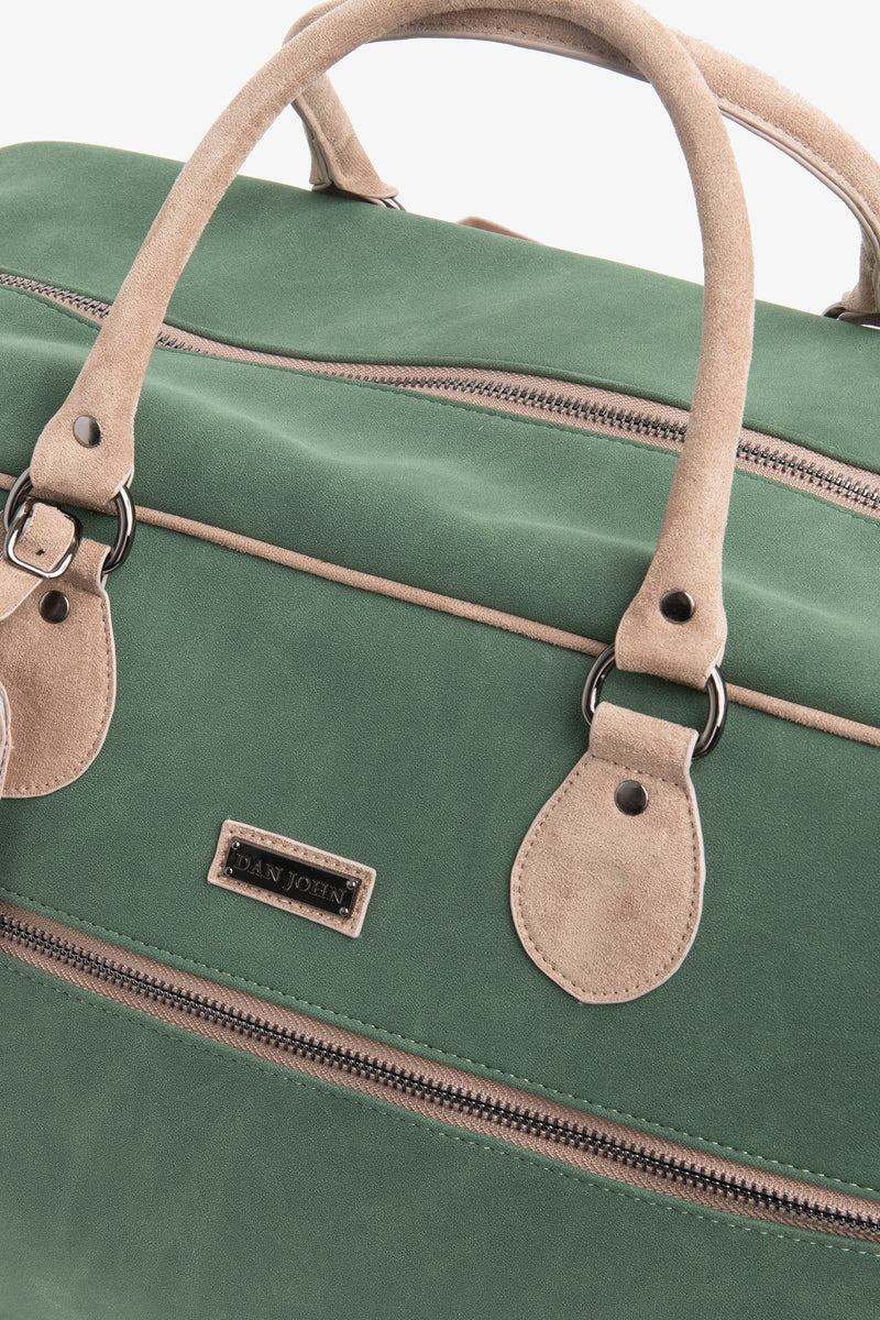 Borsone ecosuede verde