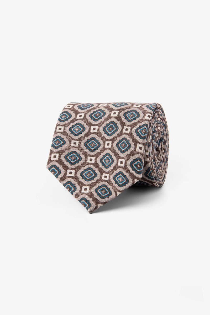 Cravate gris souris macro motif