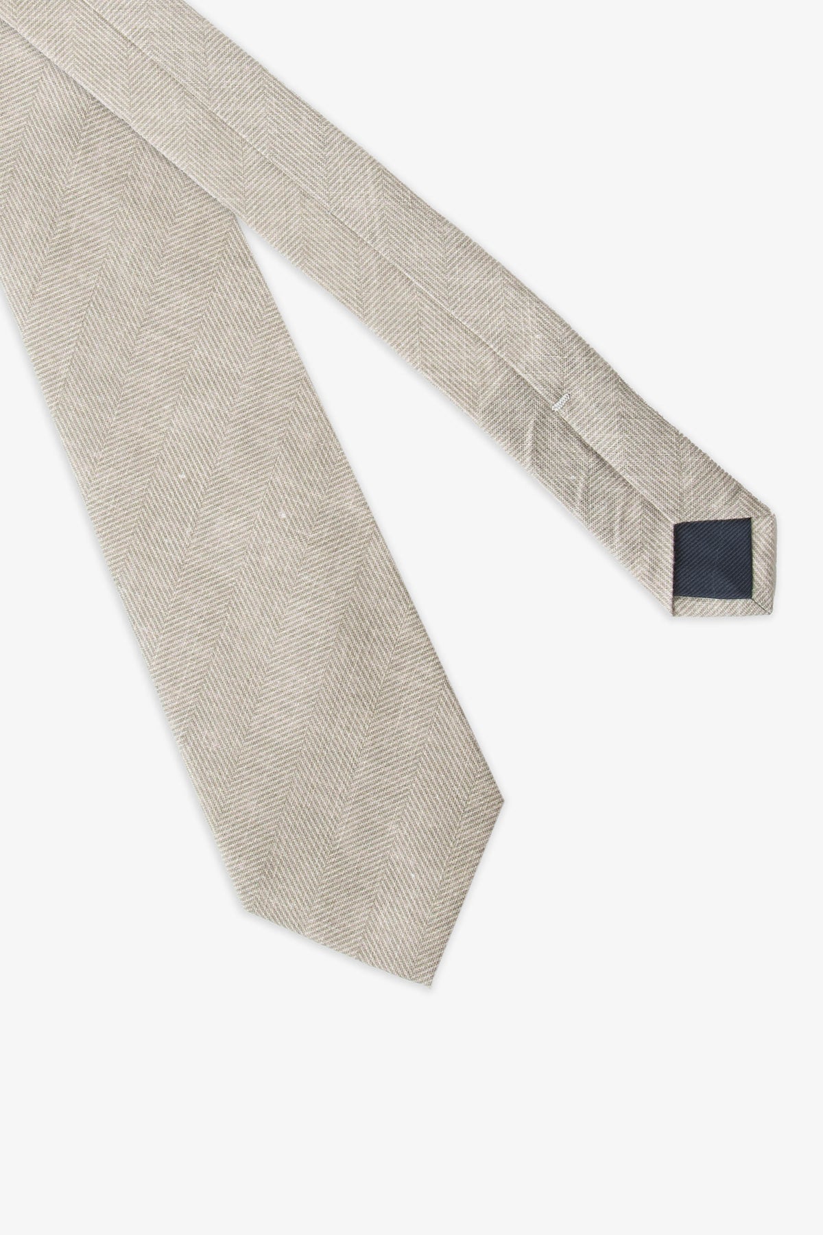 Cravatta diagonale beige