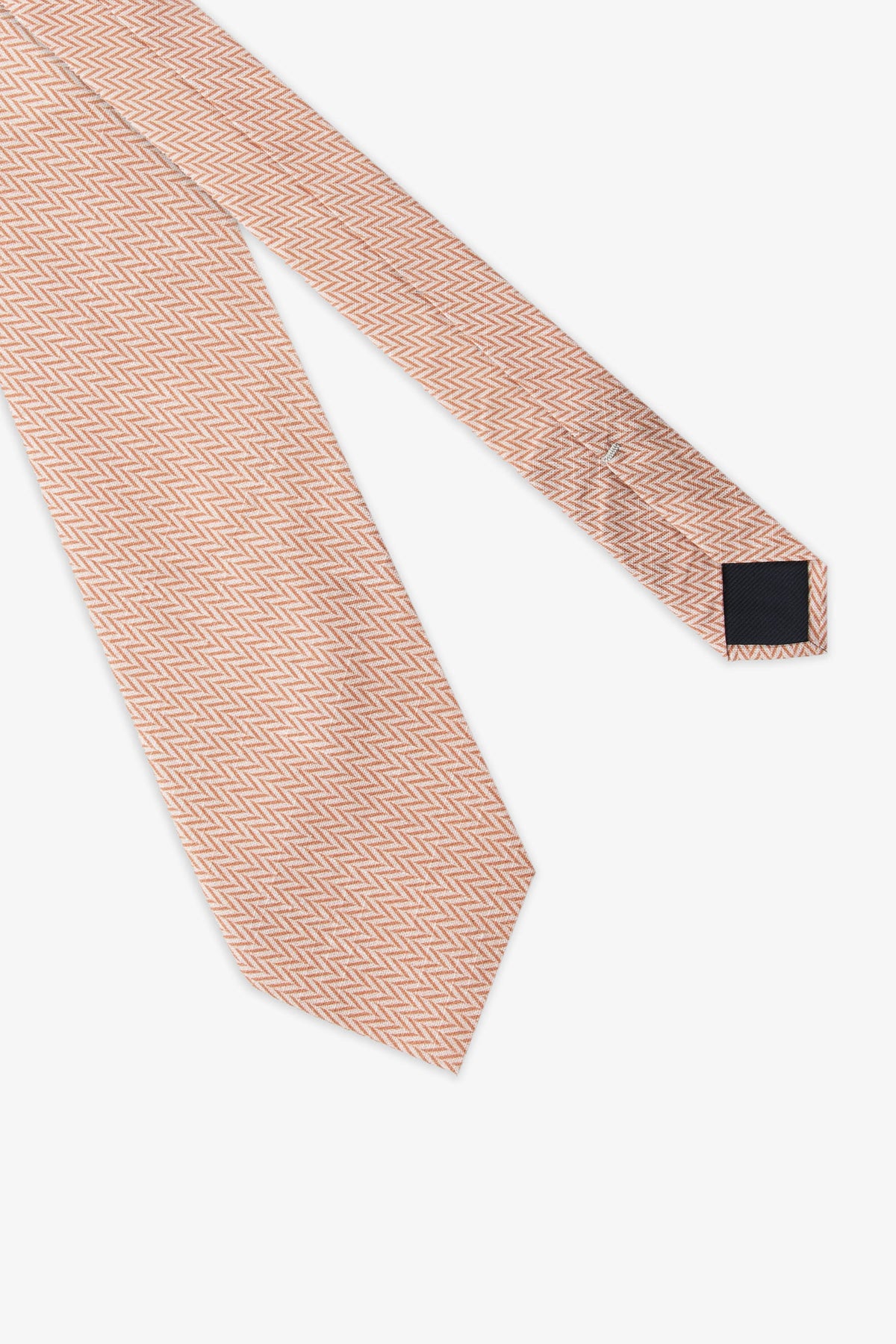 Cravatta micro spiga arancio