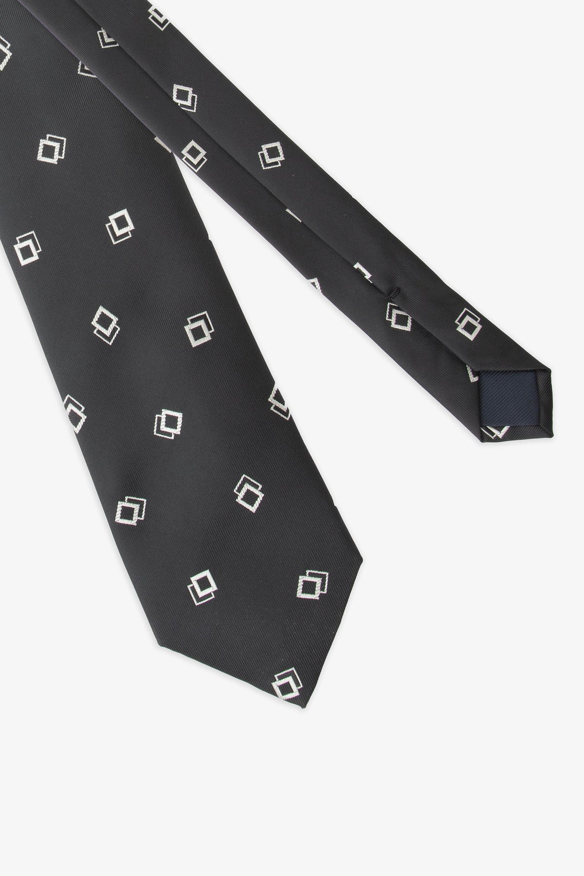 Cravatta rombi nera