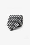Cravate hexagone grise
