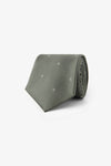 Cravate verte à micro motif