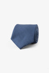 Cravatta jacquard micro fantasia blu