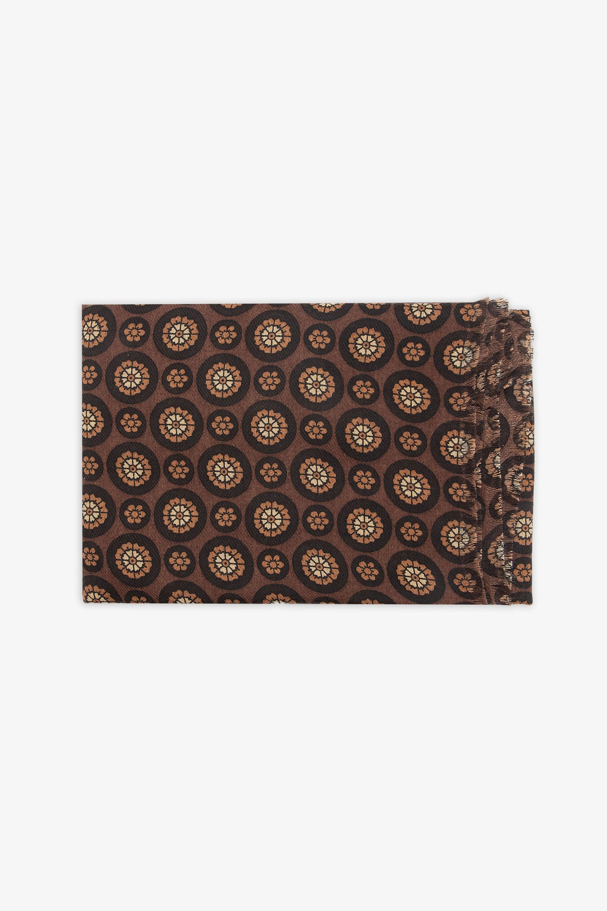 Pashmina disegno cashmere moro