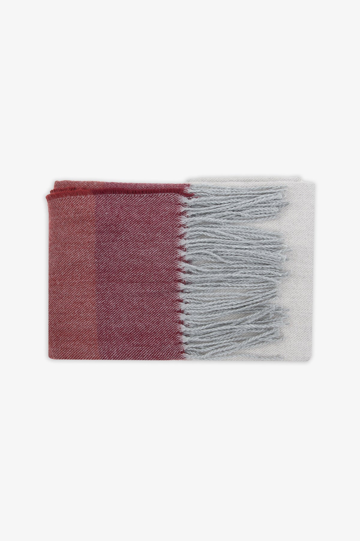 Pashmina color block bordeaux