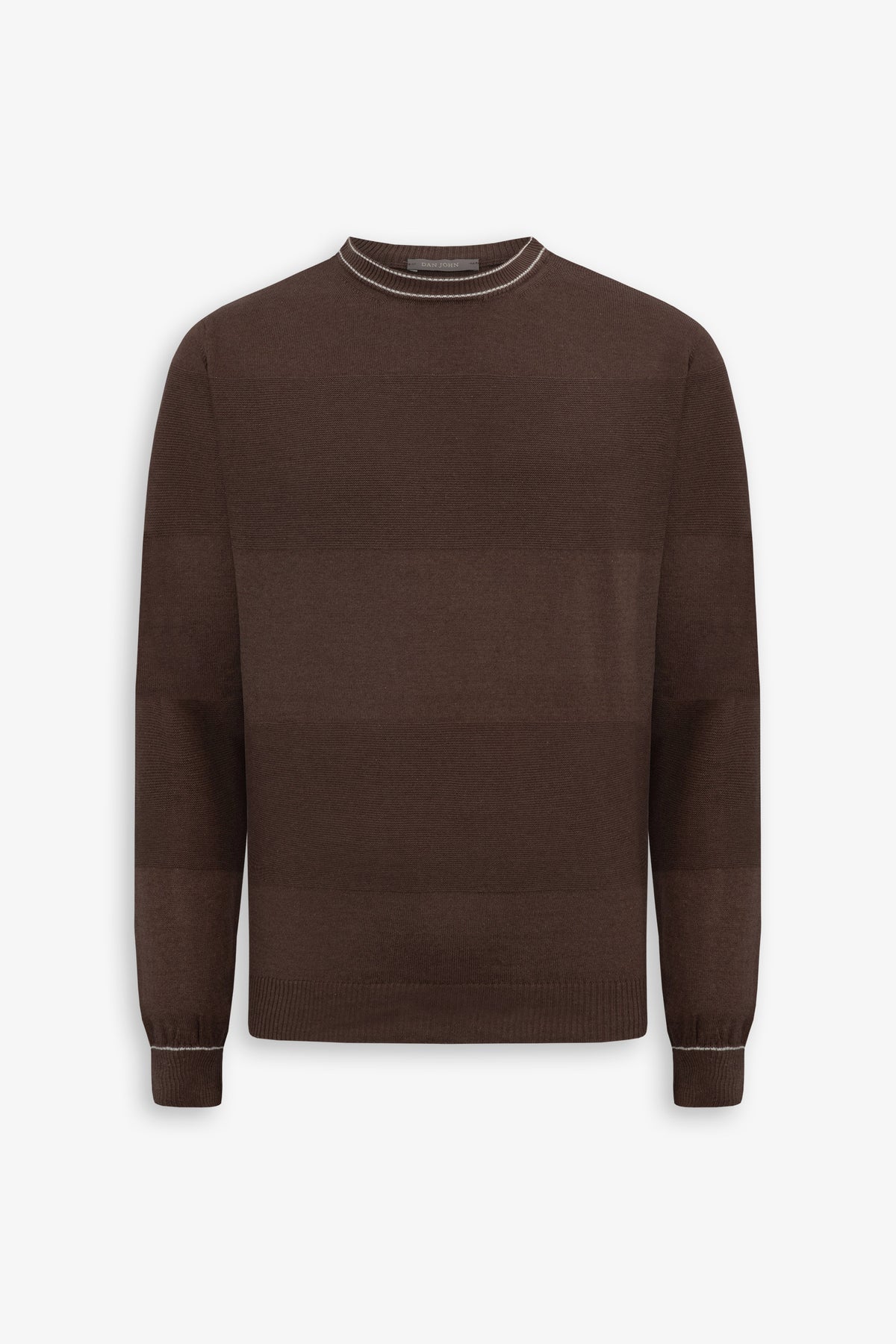 Maglia girocollo color block terra-Dan John